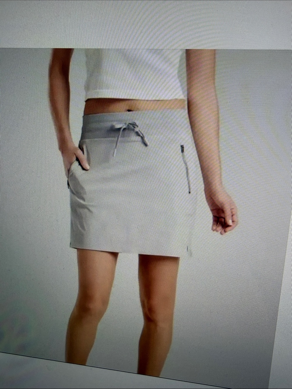 Athleta Trekkie North Like New SKORT Golf Pickle Ball Athletic Zip Pockets 12